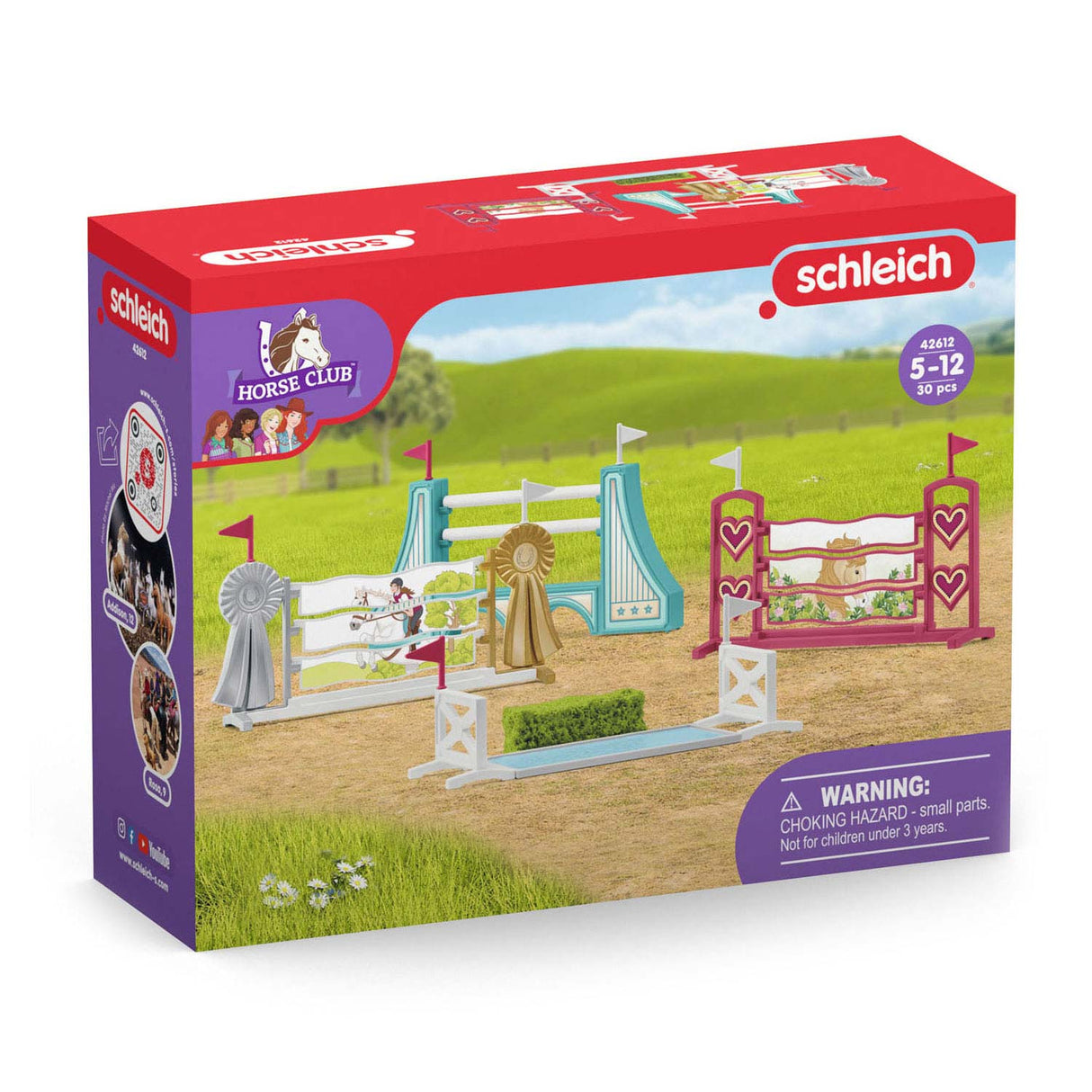Accessoires pour chevaux Schleich pour le parcours d'obstacles 42612