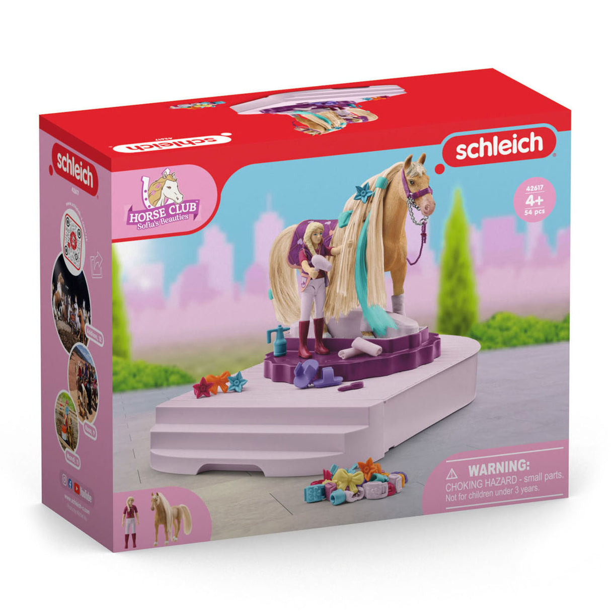 Schleich horse club sofia's beauties - station de soins pour chevaux - mode, jouets de mode - 42617
