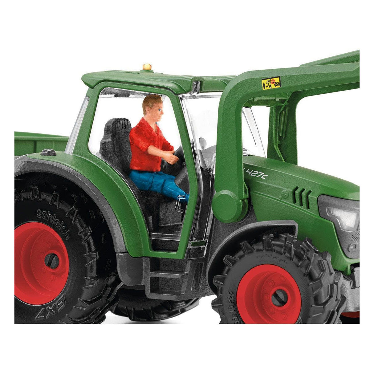 Tracteur Schleich Farm World avec remorque 42608