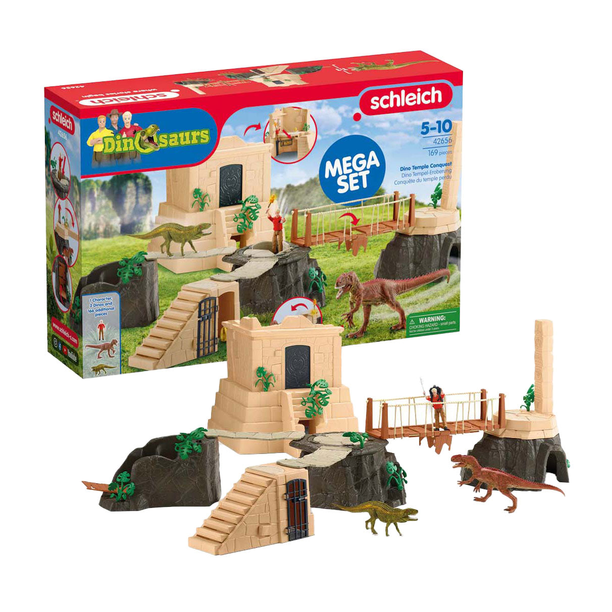 Conquête du temple des dinosaures Schleich 42656