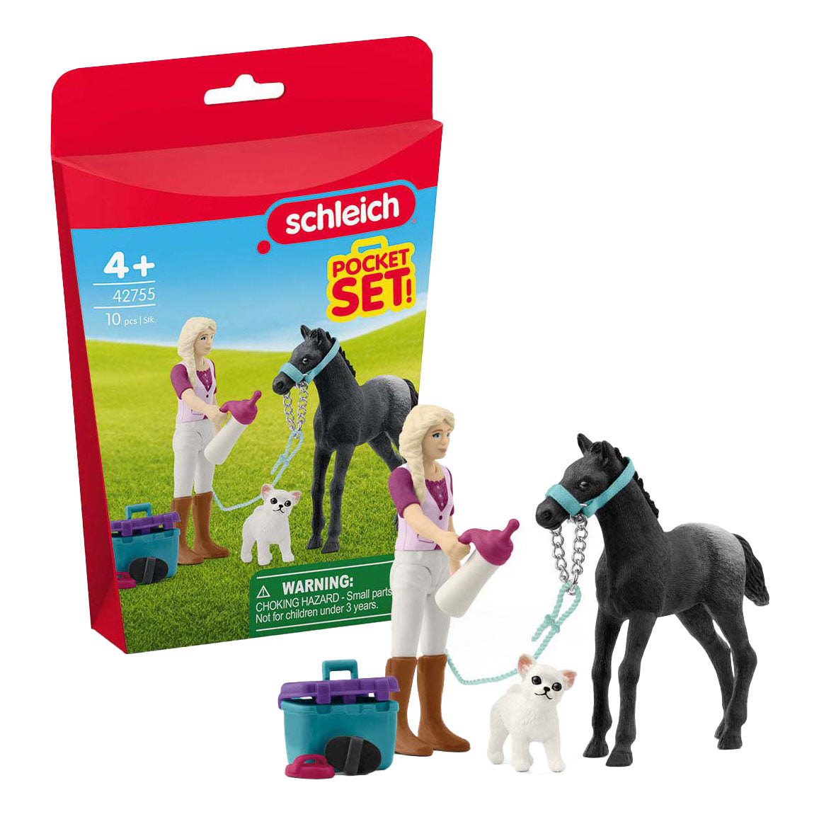 Schleich Horse Club Kit de soins pour poulains - 42755