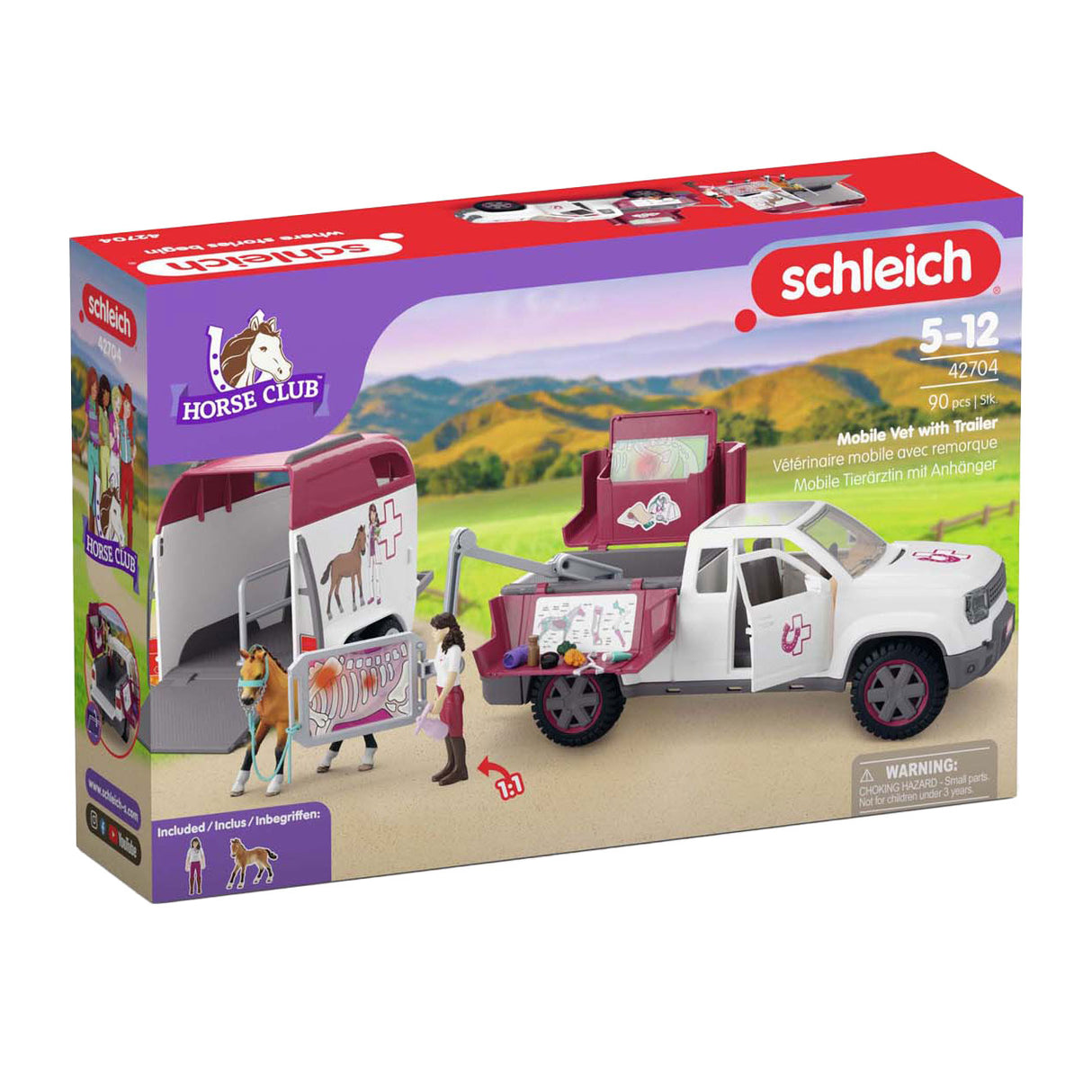 Vétérinaire mobile du club hippique Schleich - 90 pcs.