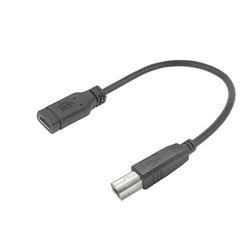 Adaptateur USB-C act USB-C mâle USB-B mâle 0,2m noir