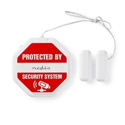Alarme de sécurité blanche alrmgbd20wt nedis