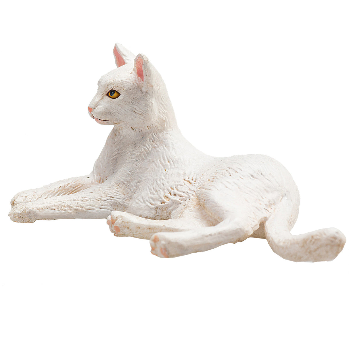 Mojo terres agricoles couché chat blanc - 387368