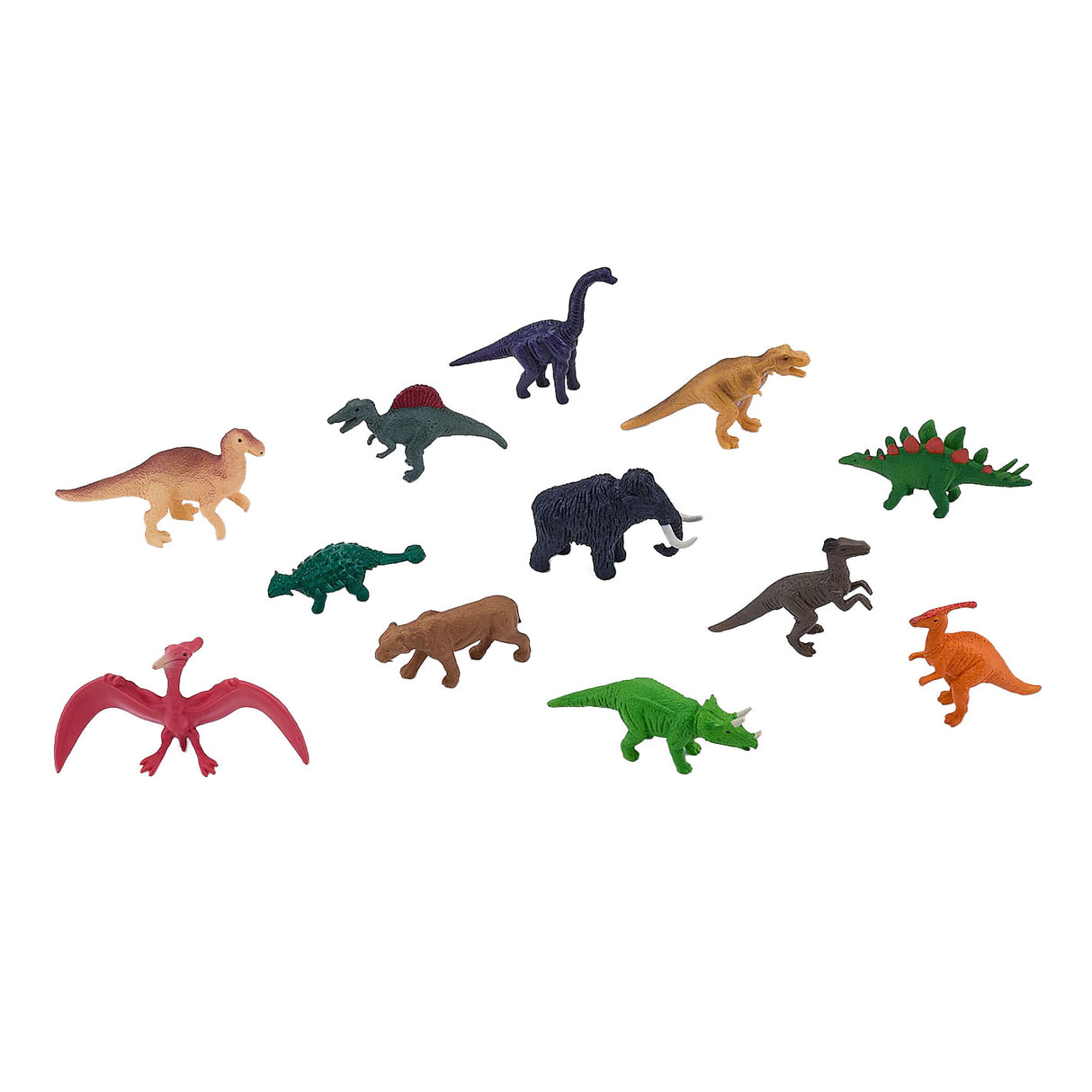 Ensemble de jeu de mini dinosaures de la préhistoire Mojo, 12 pièces. - 380055
