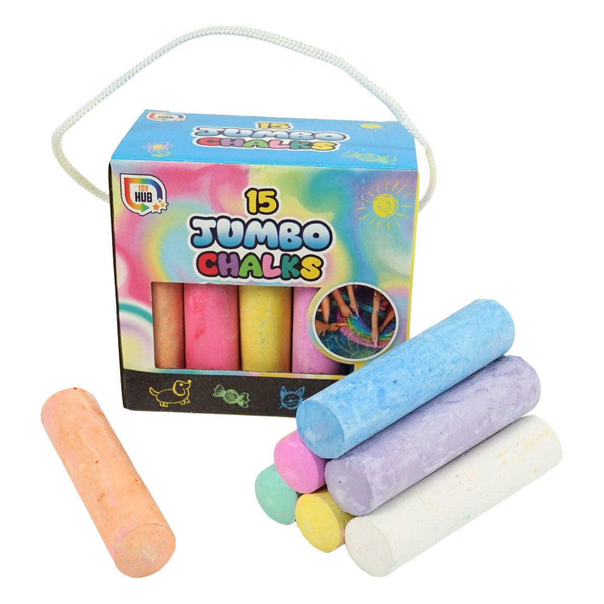 Craie de trottoir 9,5 cm - 15 pcs.