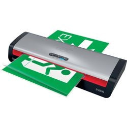 Machine à plastifier Gbc 250hs office a3 - adaptée pour 75-125 microns - avec pack de démarrage de pochettes de plastification - argent noir rouge