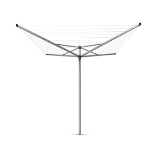 Brabantia top spinner 50m + ancrage au sol - gris métallisé