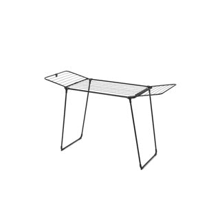 Brabantia hangon trop étendoir - 18 m - étendoir à linge pliable - noir mat