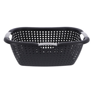 No brand panier à linge 26l noir