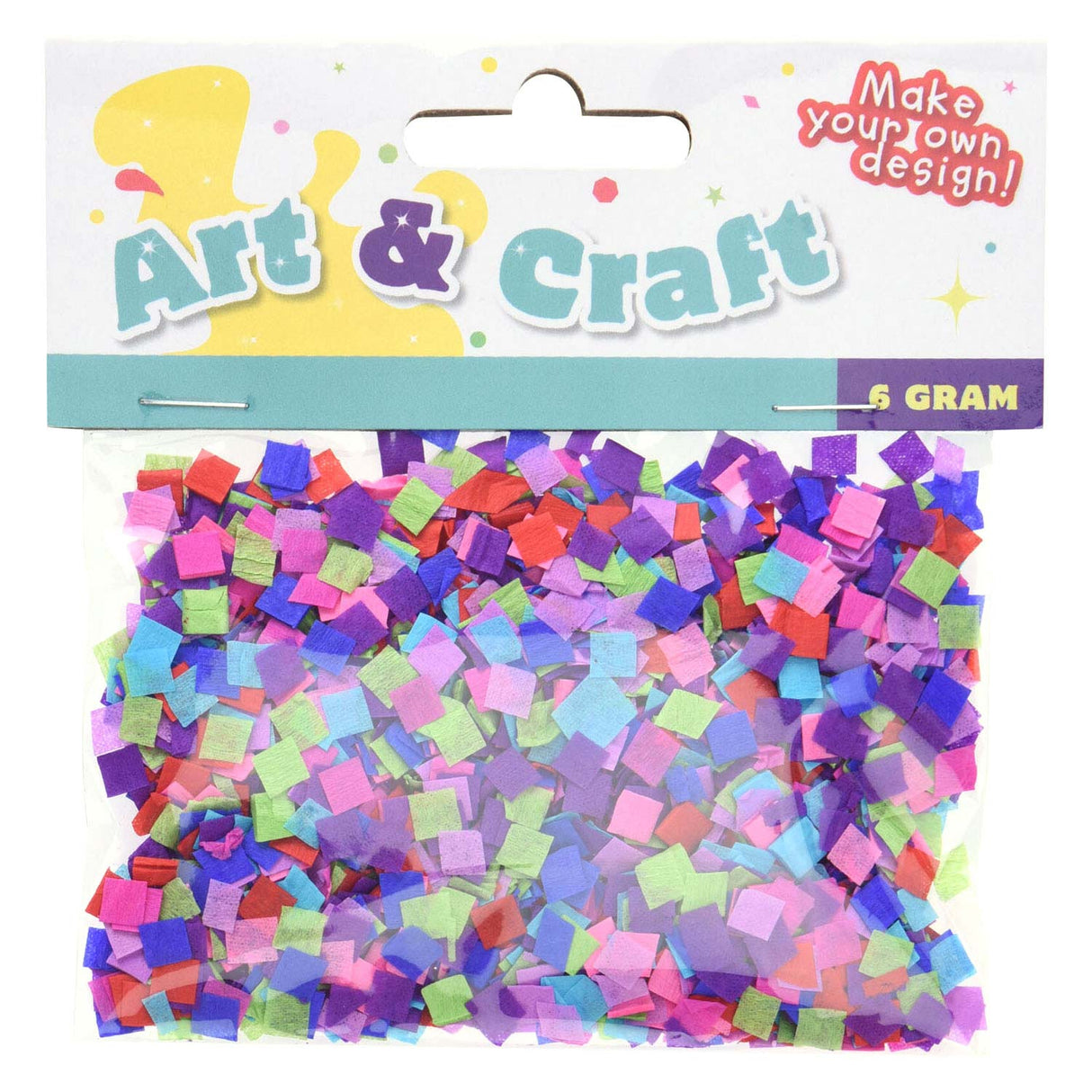Confettis multicolores, 6 grammes