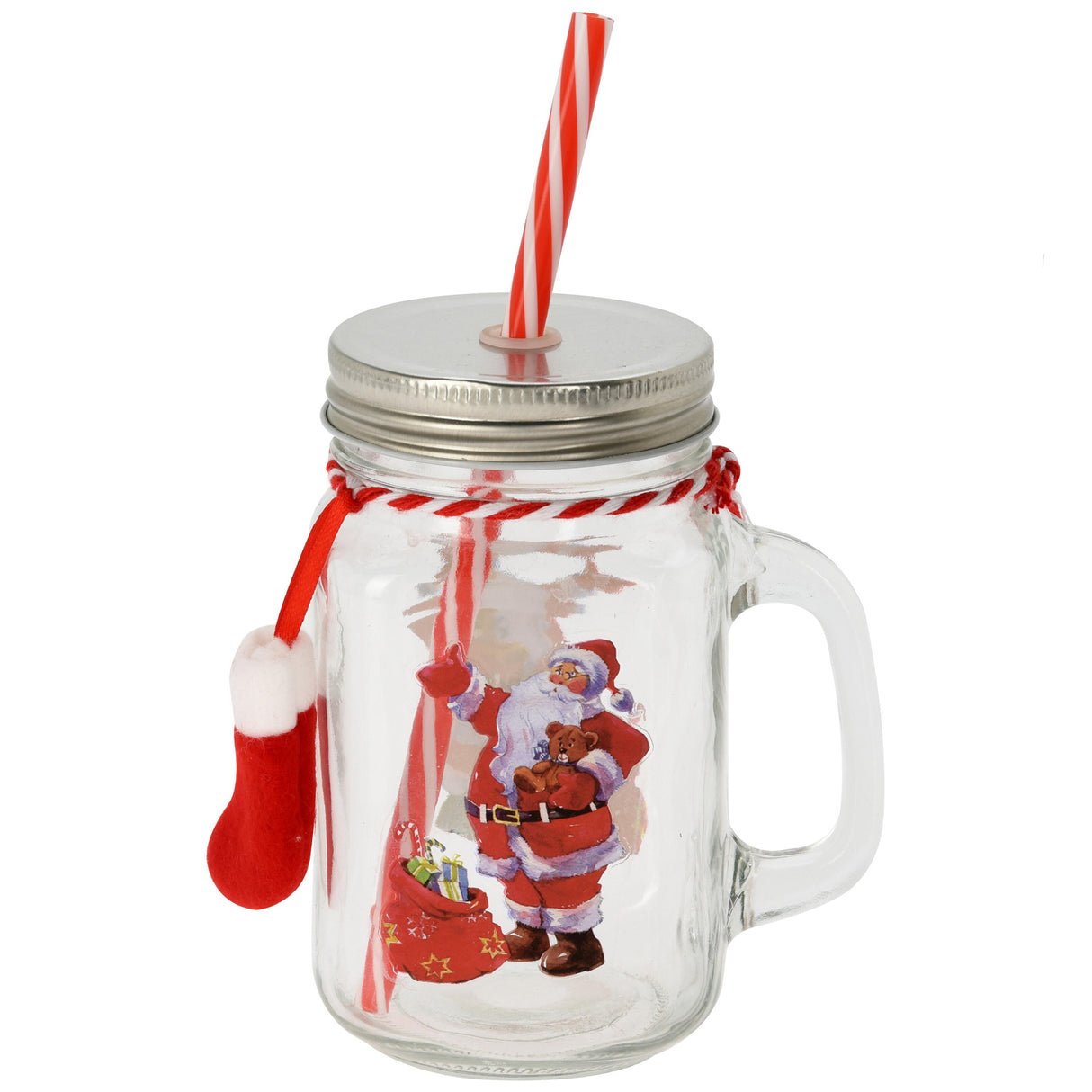 Verre à boire de Noël avec anse 450 ml, 12 pcs.