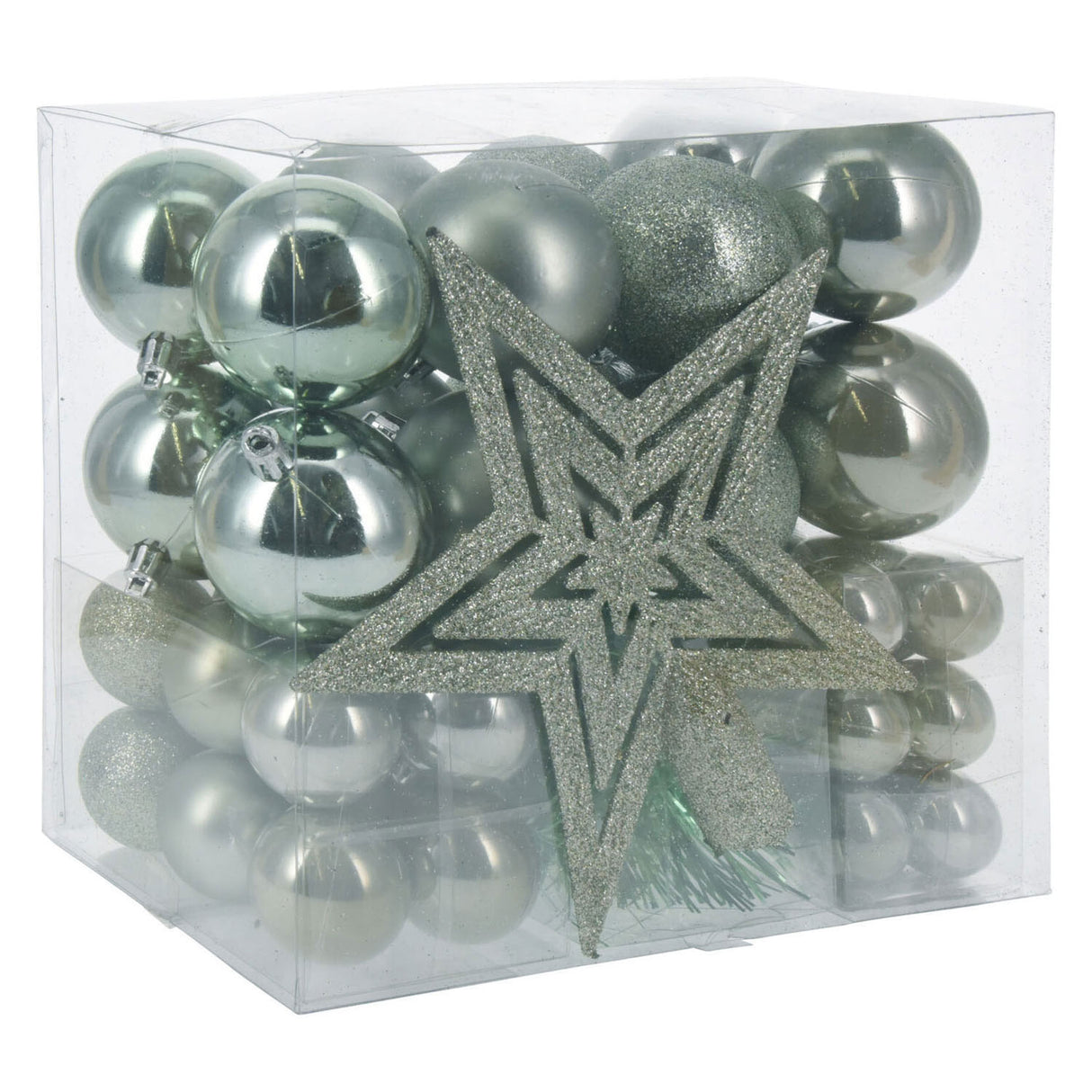Boules de Noël se dérouler avec Peak Christmas Green, 54e.