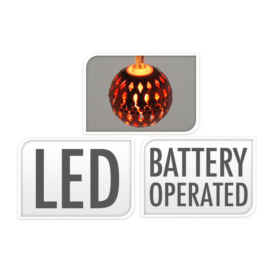 Guirlande lumineuse LED avec lumières en métal