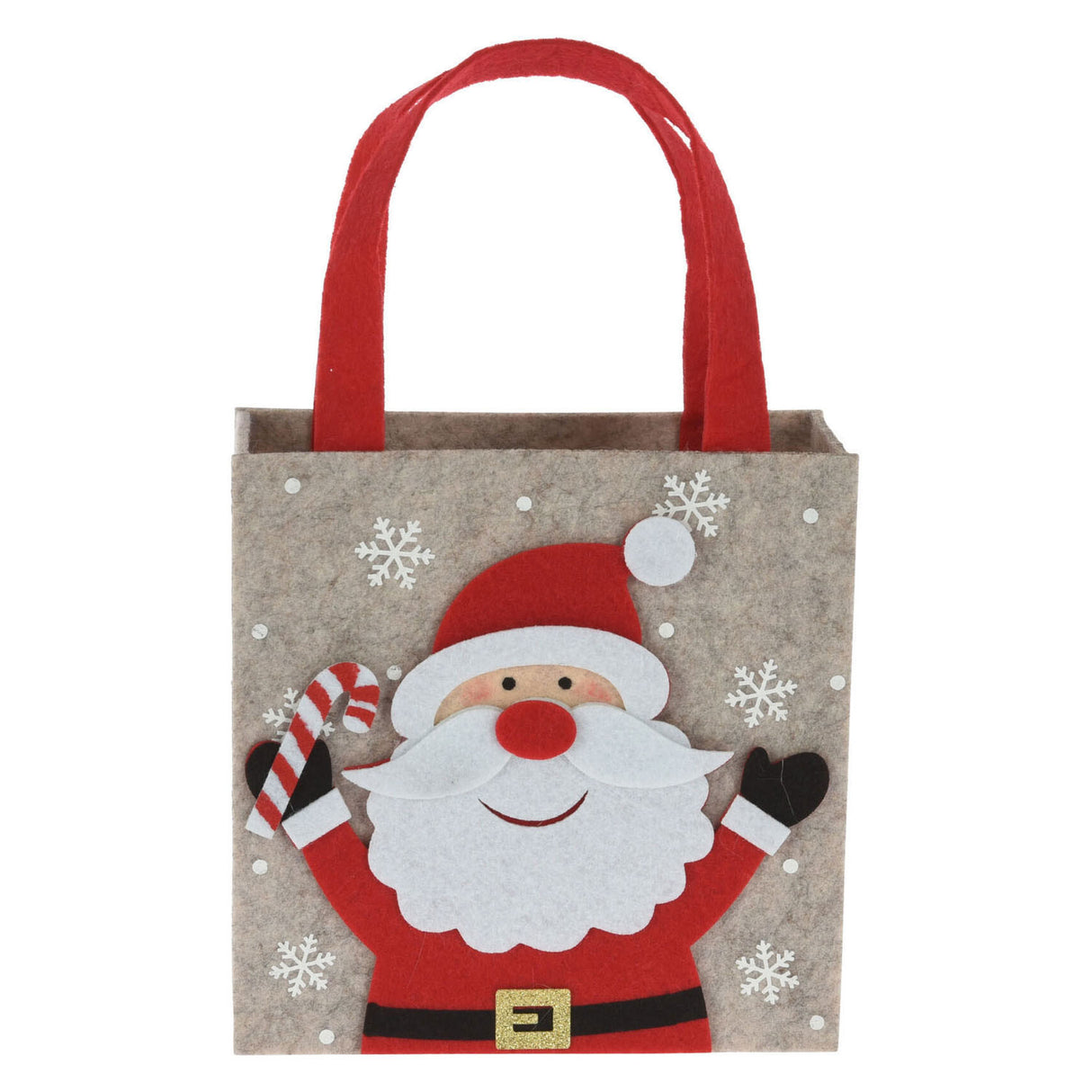 Sac cadeau de Noël en feutre, 18 cm
