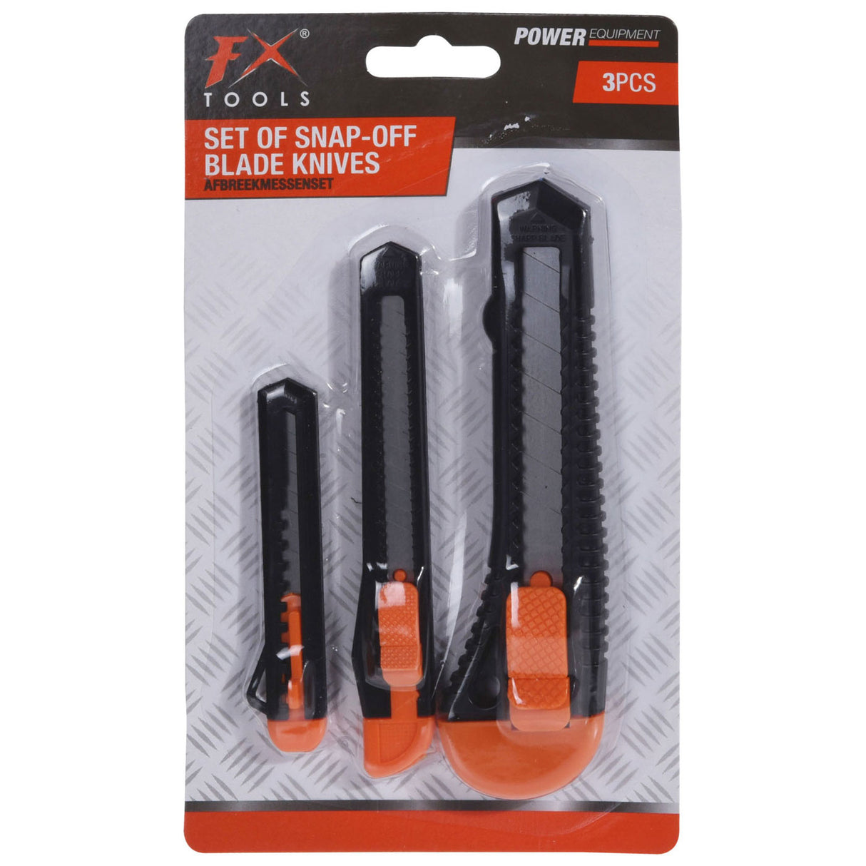 couteau sécable, lot de 3