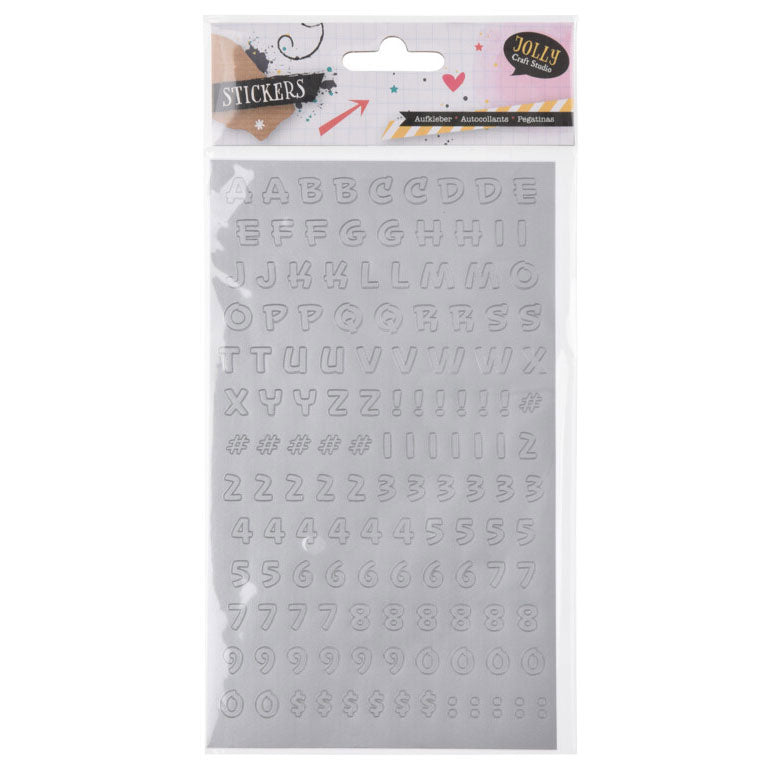 Autocollants chiffres et lettres