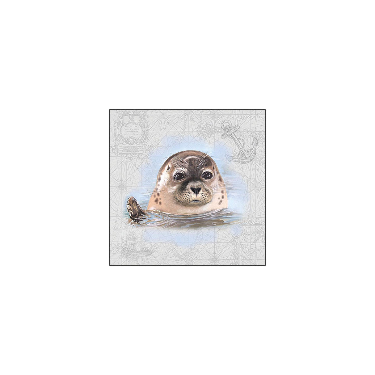 Serviettes Ambiente sceau 33x33cm