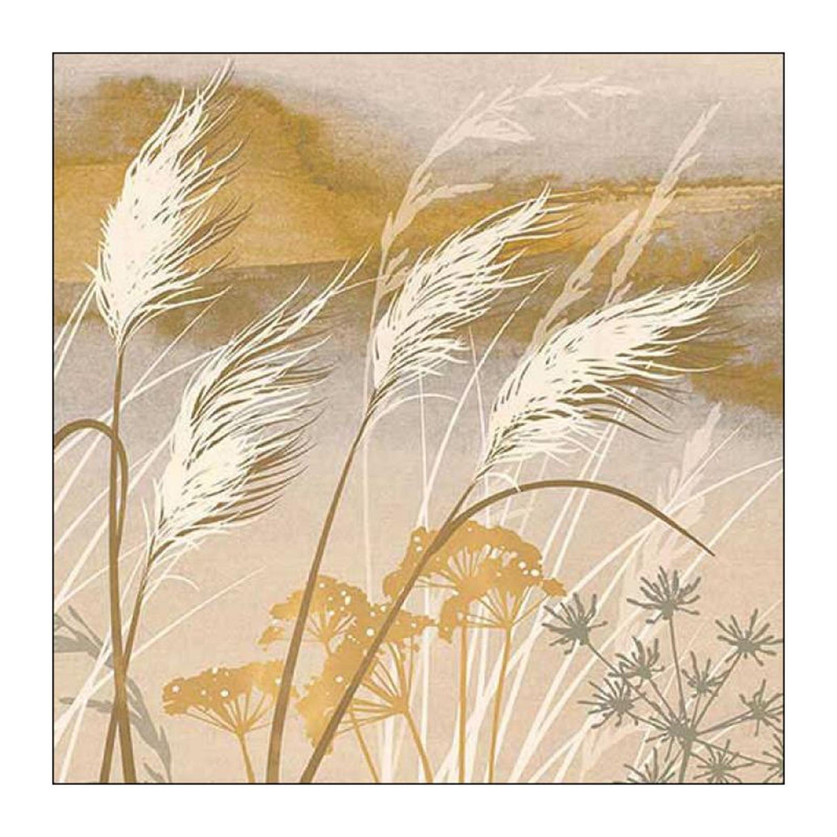 Serviette Ambiente 25 herbe ondulée