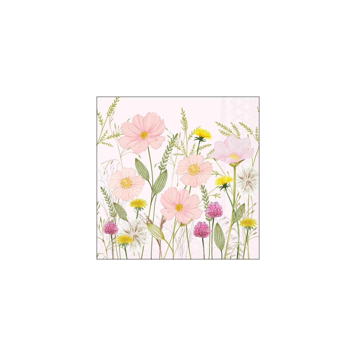 Ambiente servetten 33cm pastel flowers roze