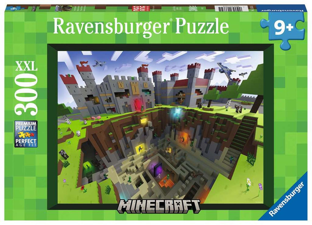 Ravensburger puzzle Minecraft en coupe - puzzle - 300 pièces XXL