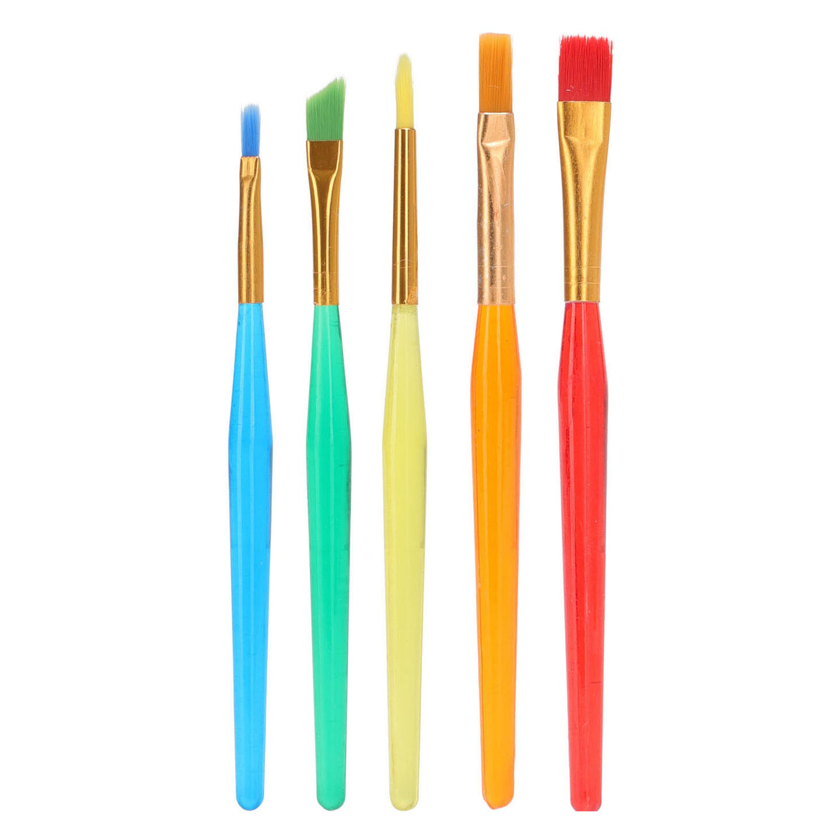 Jeu de pinceaux plats, 5 pcs.