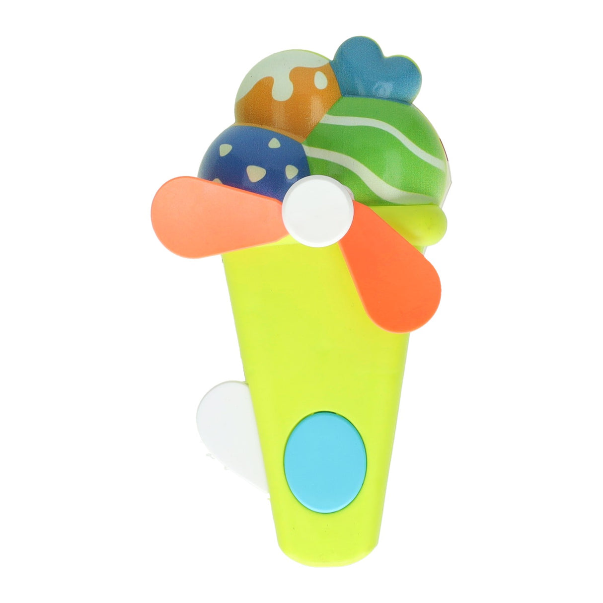 Presser le cornet de crème glacée en forme d'éventail
