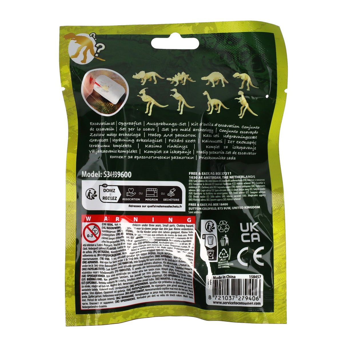 Ensemble d'excavation Dino ou diamant