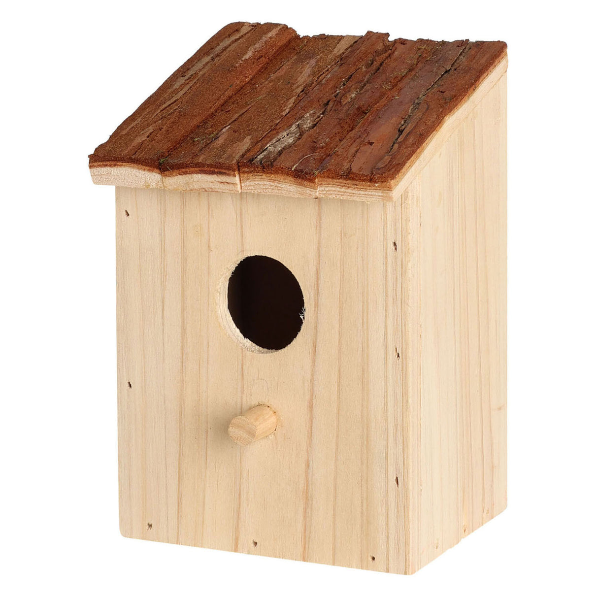 nichoir en bois avec toit marron