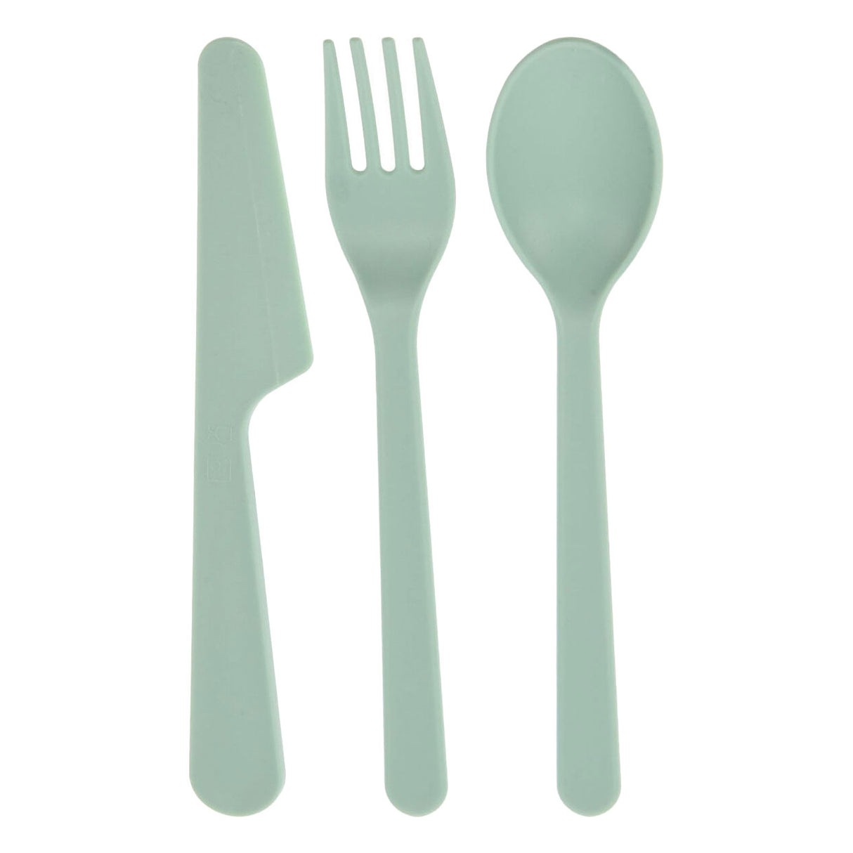 Couverts en plastique recyclé, 3 pièces.