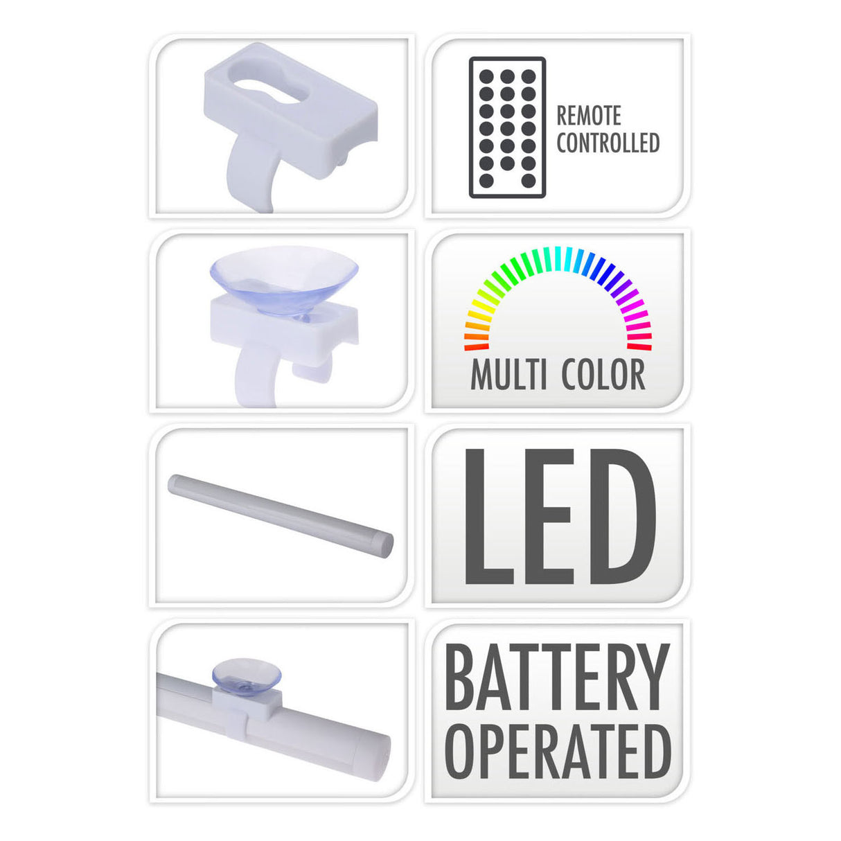 Barre lumineuse suspendue RC LED colo