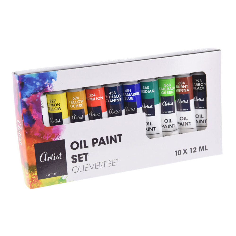 Peinture à l'huile, 10x12ml