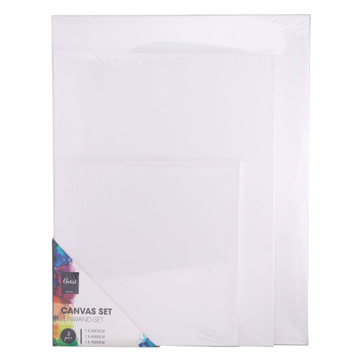 toiles de peinture sur toile, lot de 3