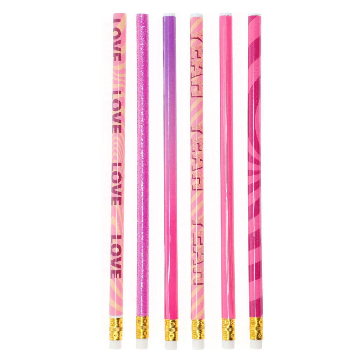 Crayons gris hb roses, 6 pcs.