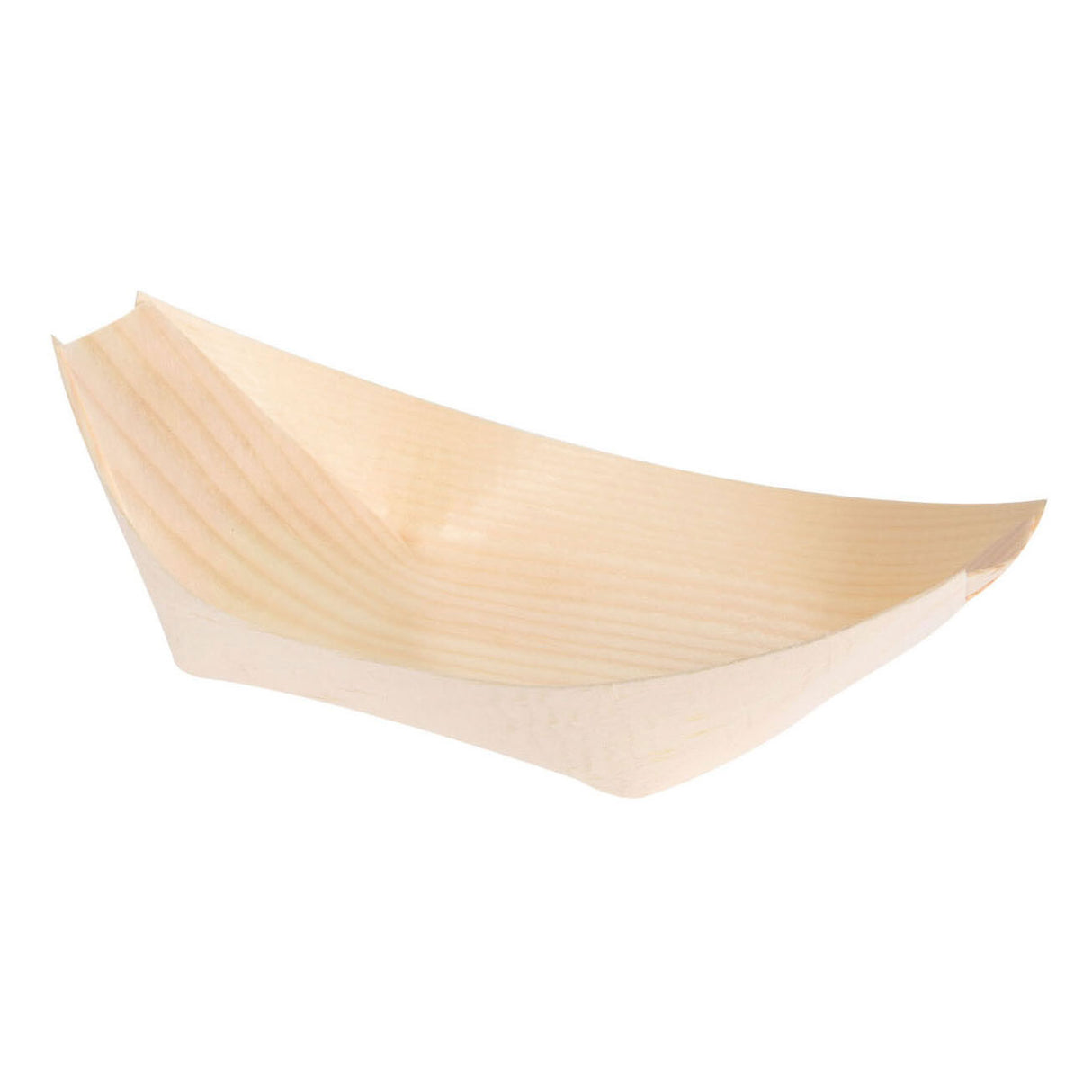 Plats apéritifs en bois de peuplier, 12 pcs.