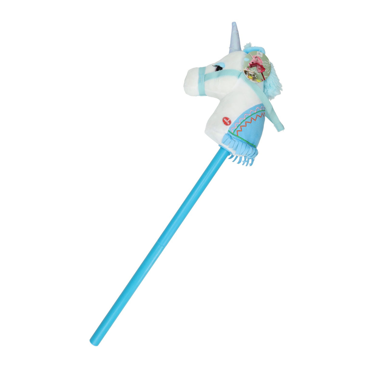 Licorne de cheval de loisir avec son bleu