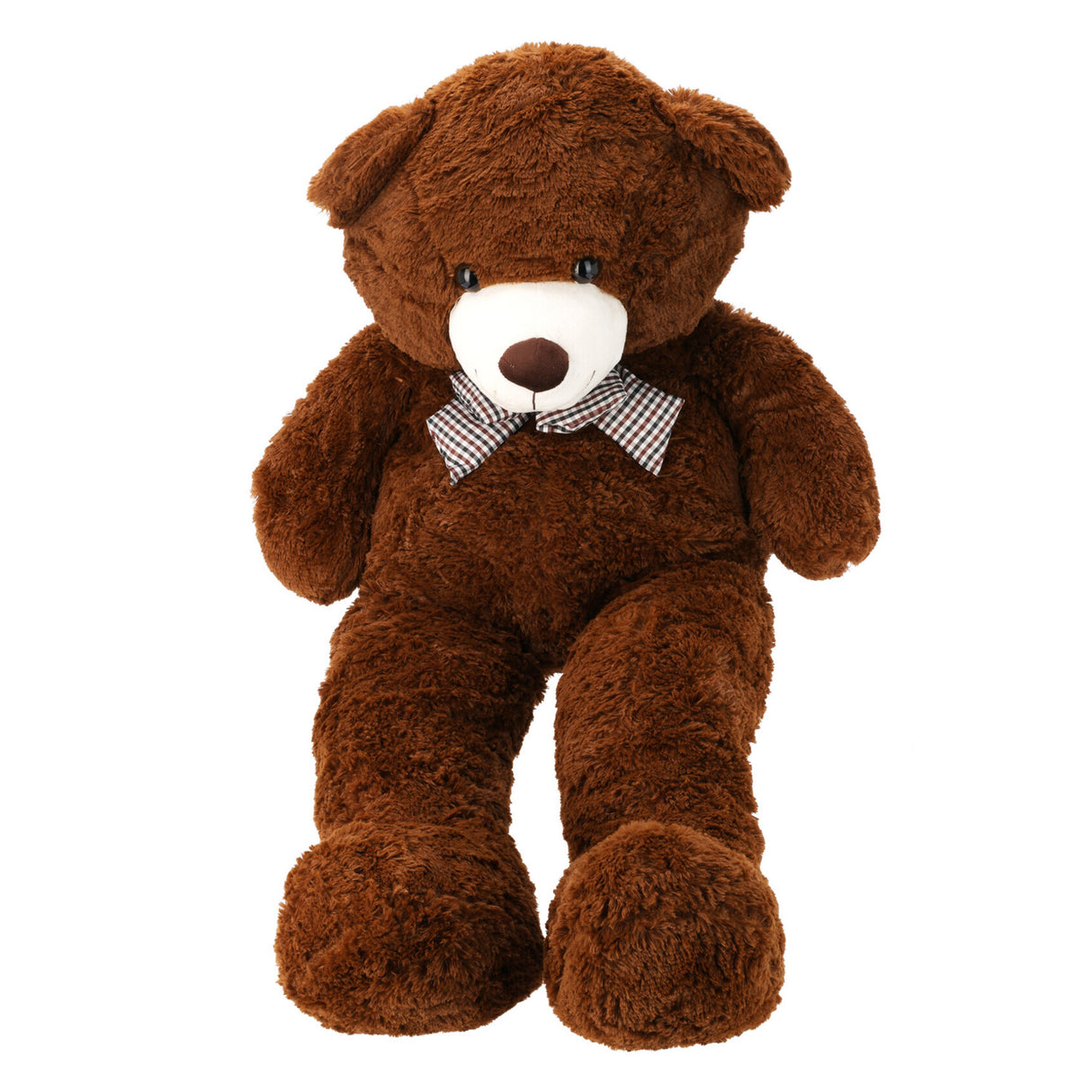 Peluche ours en peluche XXL marron foncé, 120cm