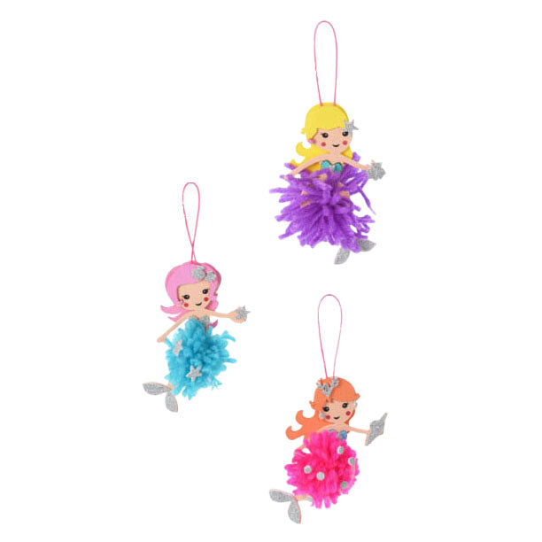 Fabriquez vos propres pendentifs sirène pompon