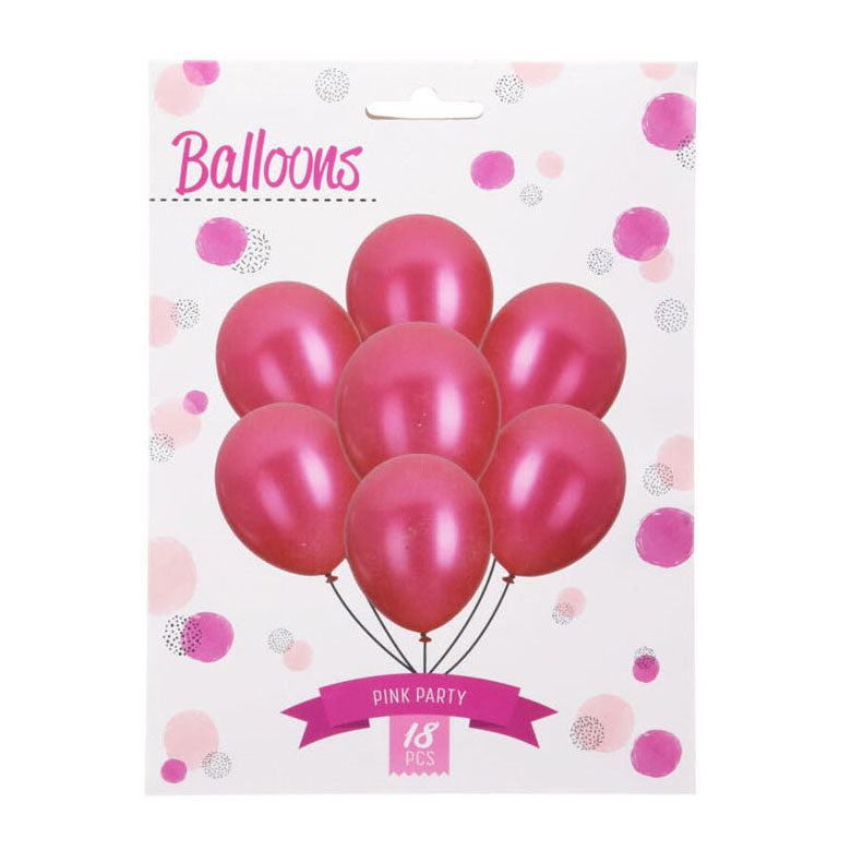 Ballons roses, 18pcs.