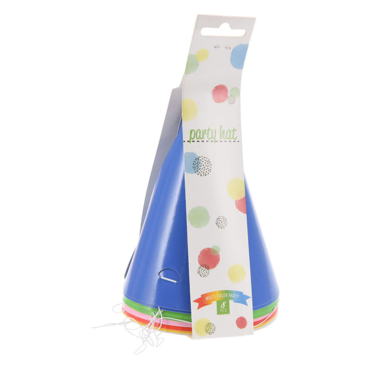 Couleur papier pour chapeau de fête, 8 pcs.