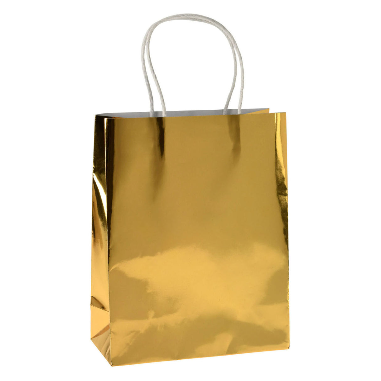 Sac cadeau moyen doré
