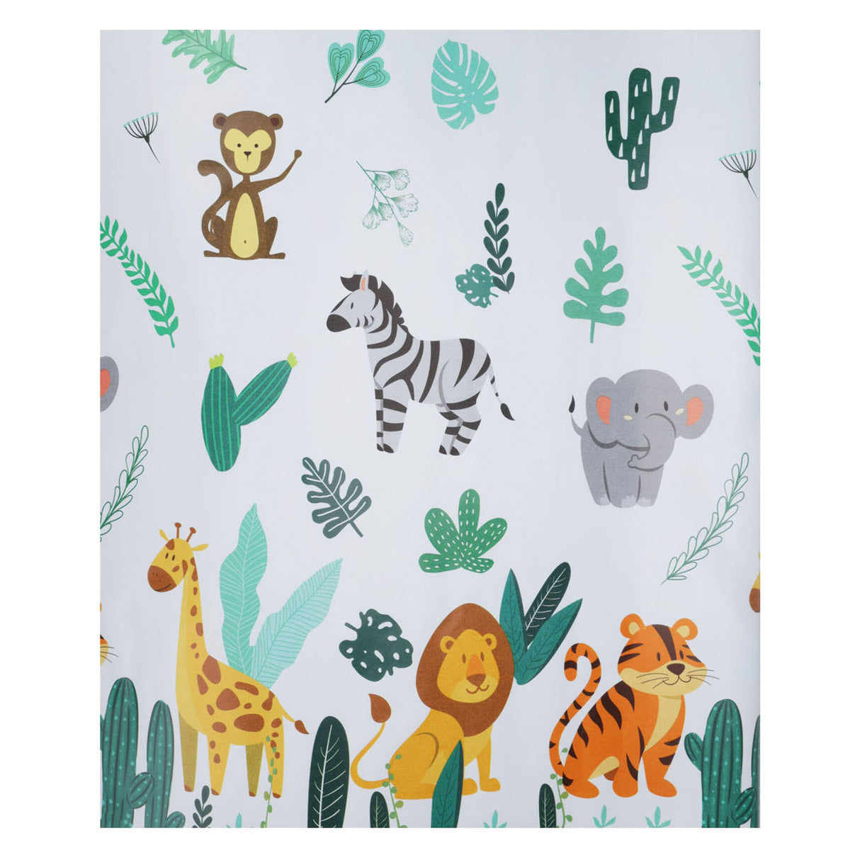 Papier cadeau animaux de la jungle, 70x400cm