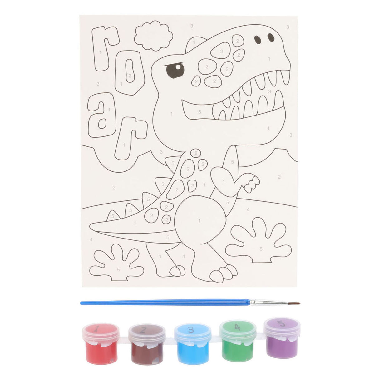 Peinture par numéros d'animaux pour enfants