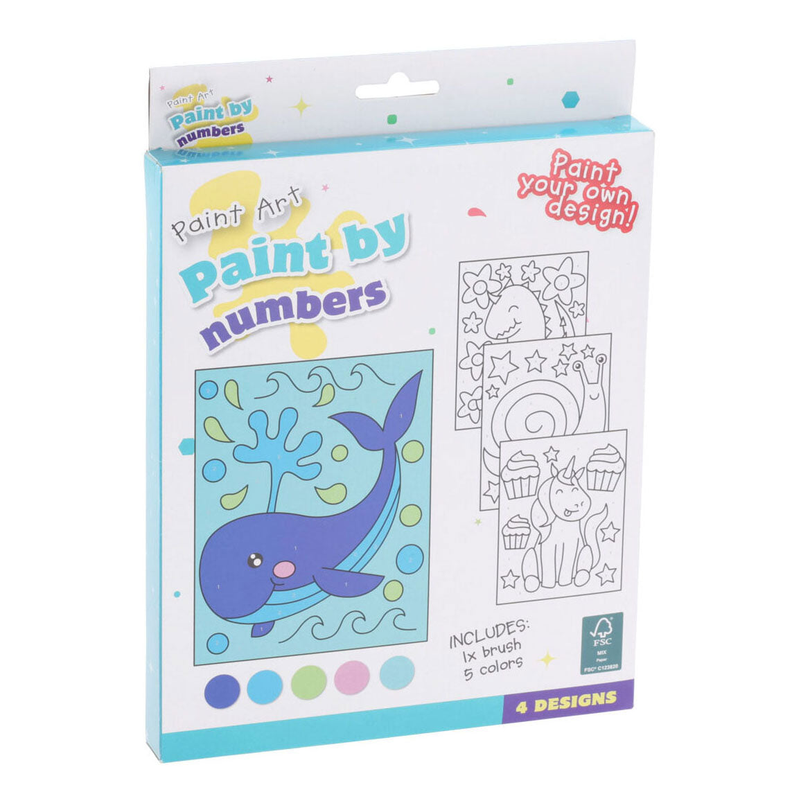 Peinture par numéros d'animaux pour enfants