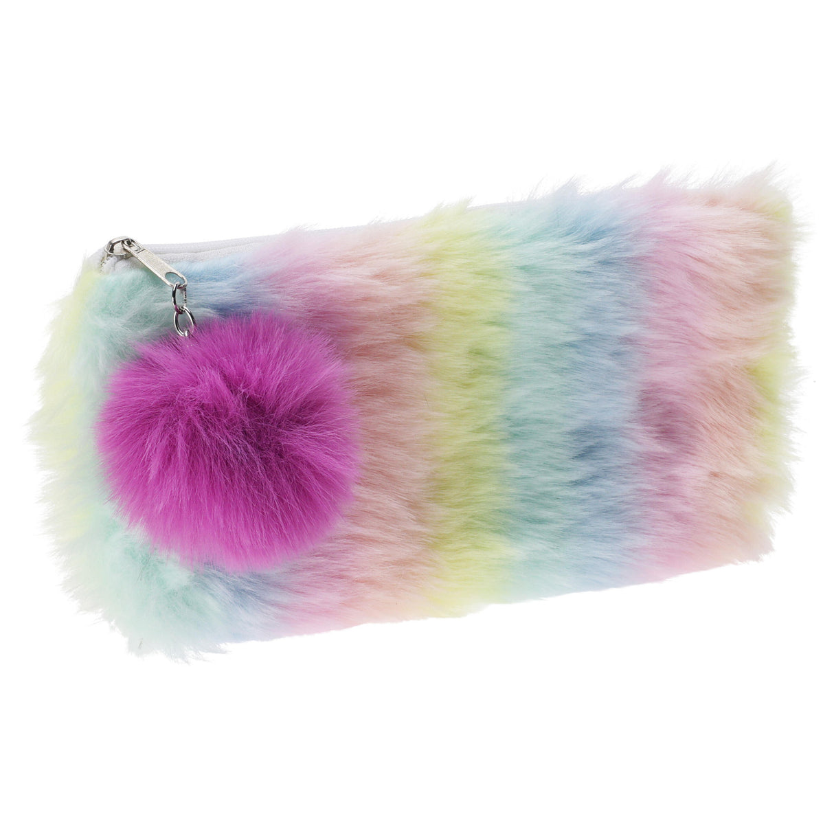 Koopman trousse à crayons peluche arc-en-ciel, 20,5 cm
