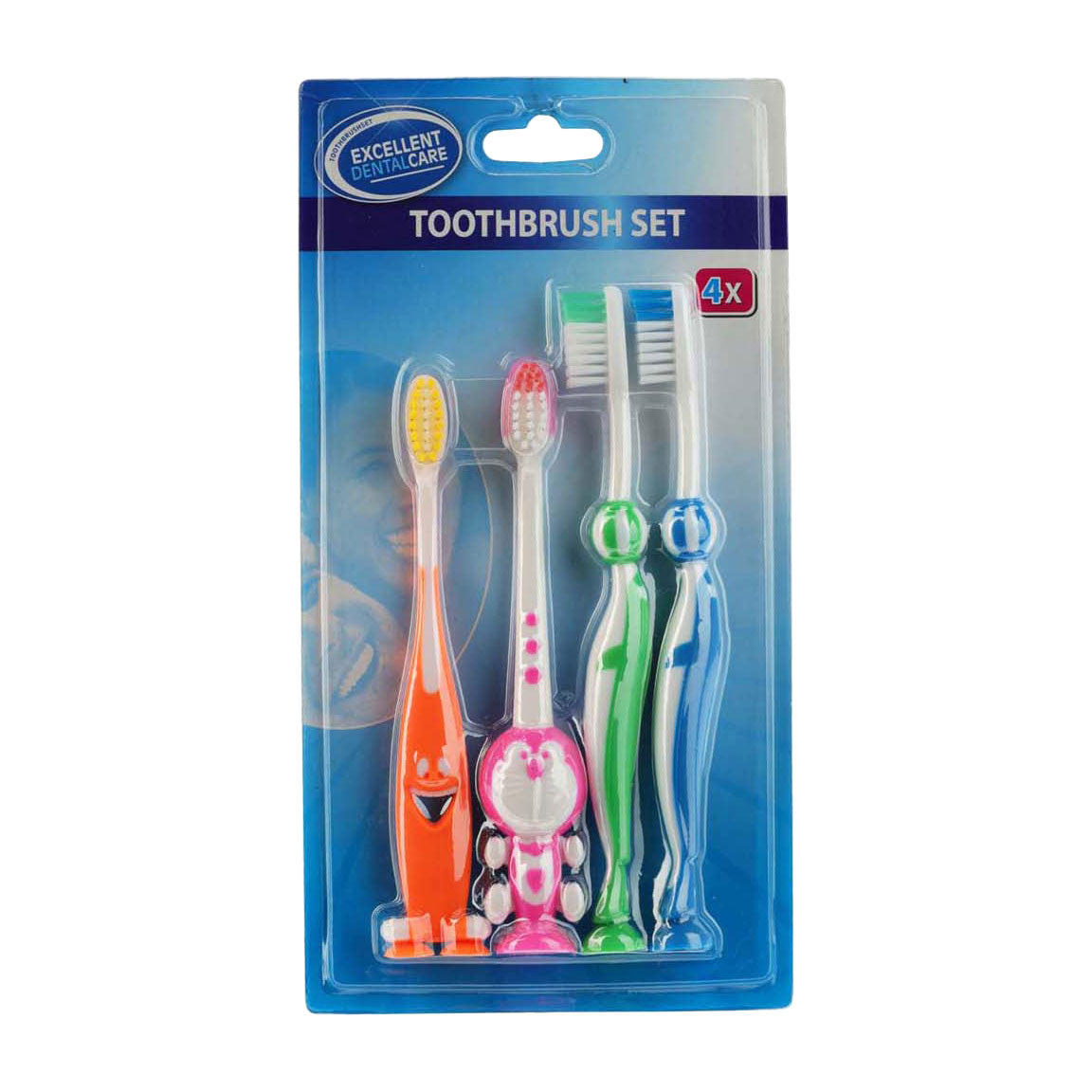Ensemble de brosses à dents, 4 pièces.