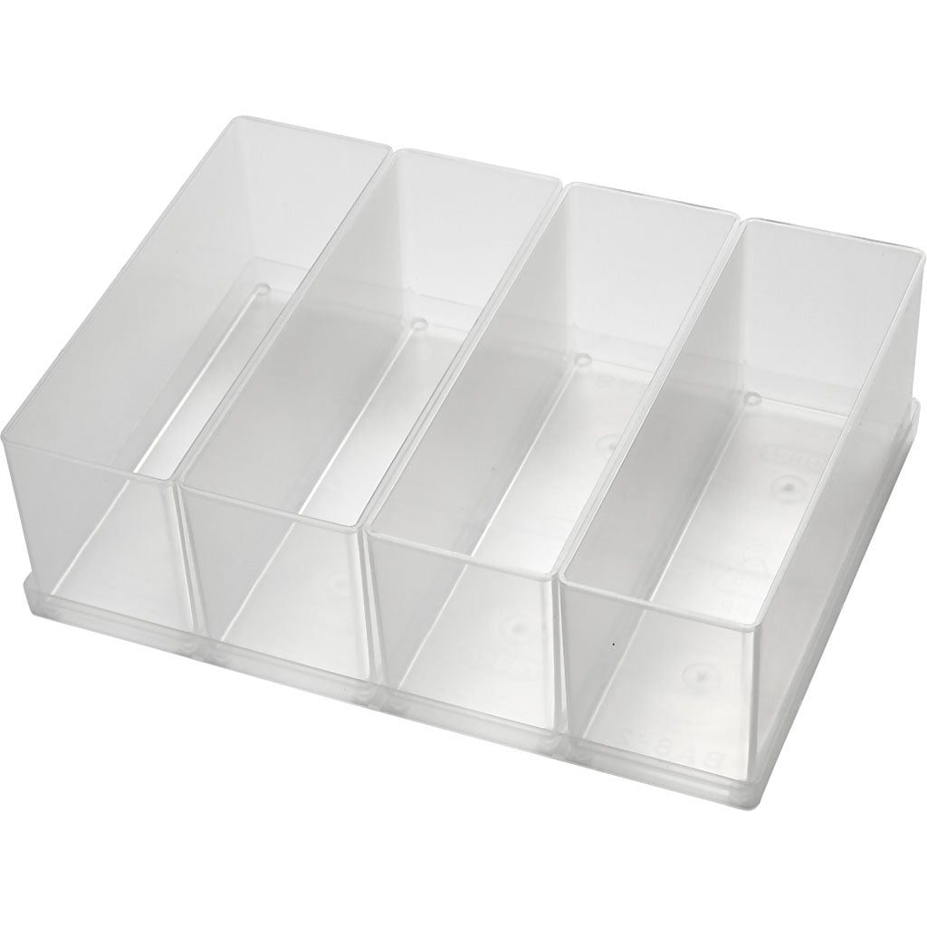 Boîte encastrable Raaco, taille ba8-2, h : 80 mm, taille 157x55 mm, 4 pièces 1 boîte