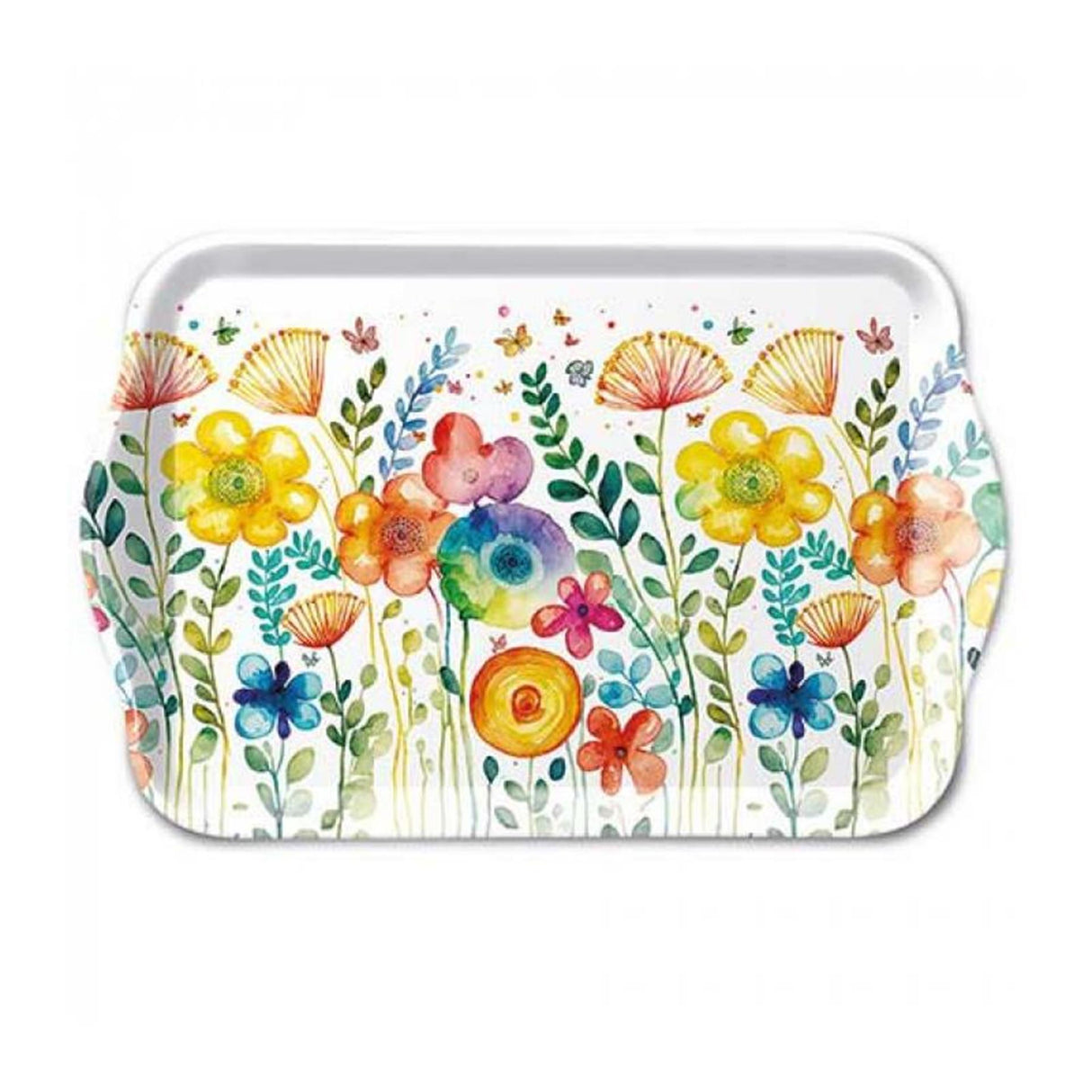 Plateau Ambiente blanc printanier vibrant
