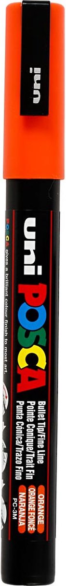 Marqueur peinture Posca pc3m f orange foncé